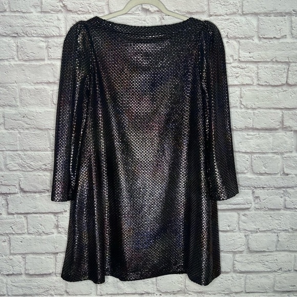 Free People Diamonds Are Forever Metallic Shift Dress - Picture 8 of 15